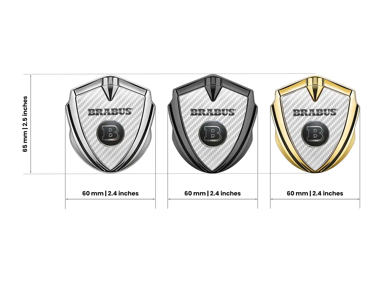 Brabus Emblem Fender Abzeichen Max Kraft Hochwertig